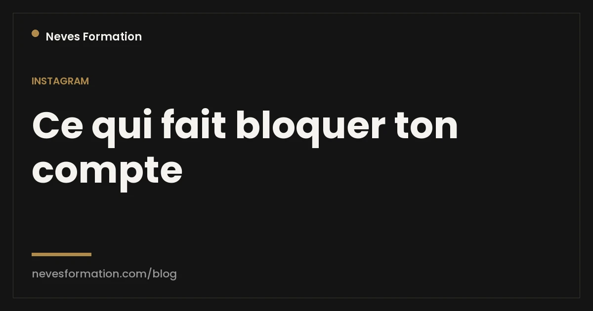 Sécurité du compte