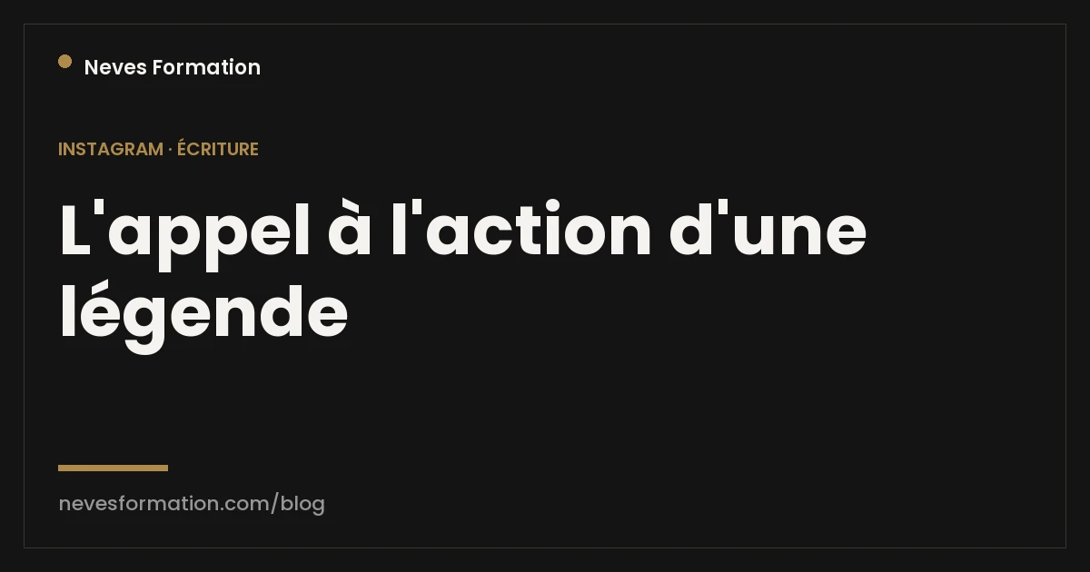 Appel à l'action