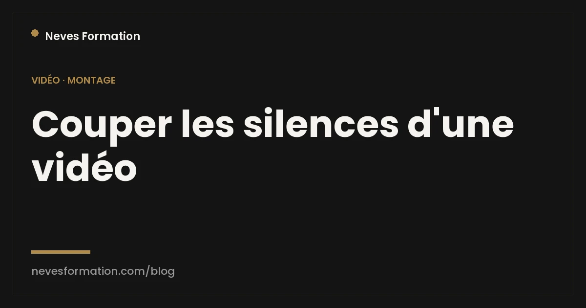 Couper les silences