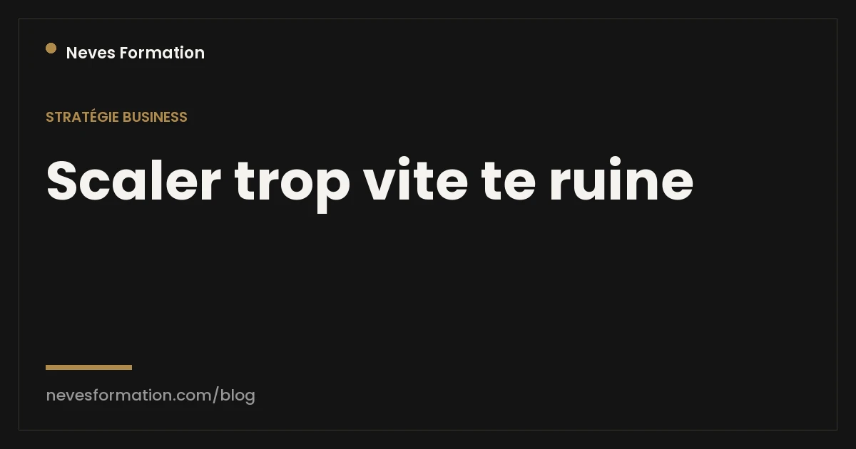 Croissance et structure