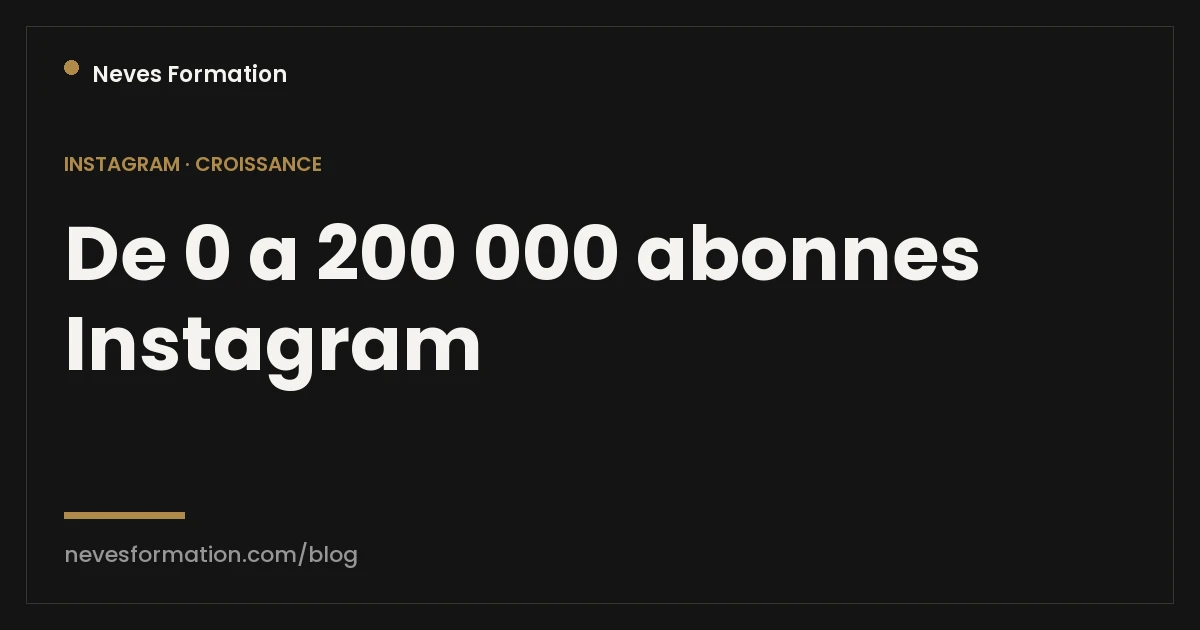 Grossir sur Instagram