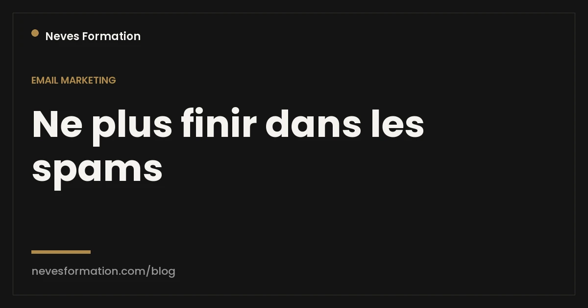 Délivrabilité email