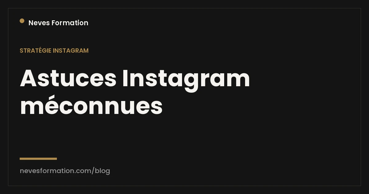 Astuces