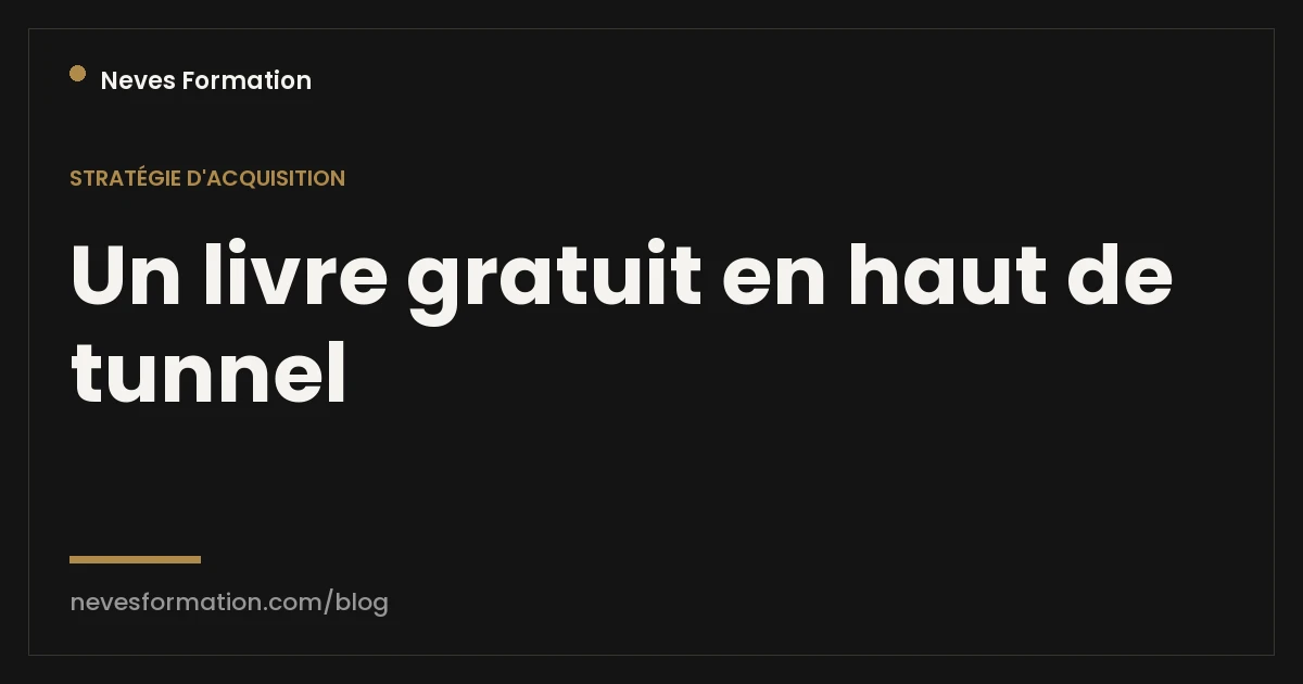 Livre et tunnel