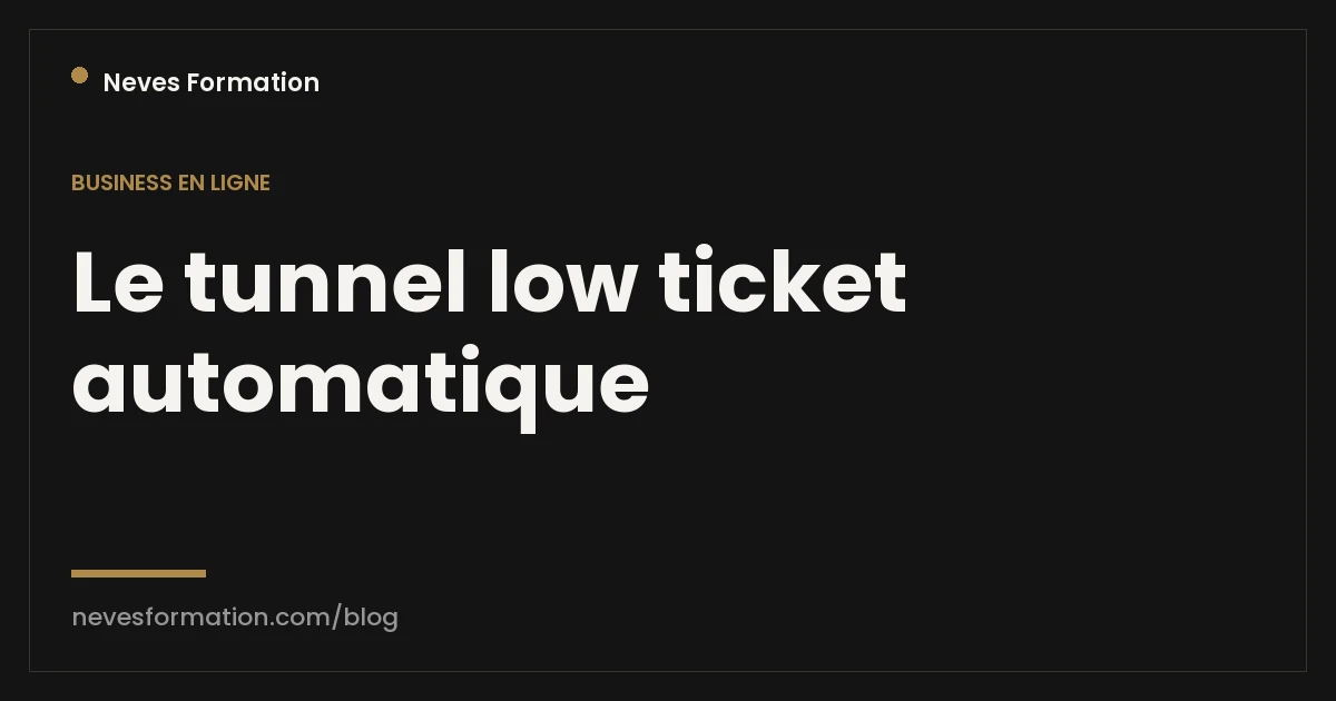 Low ticket funnel