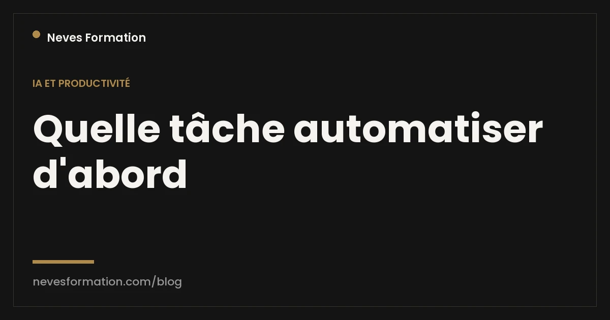 Automatiser avec l'IA