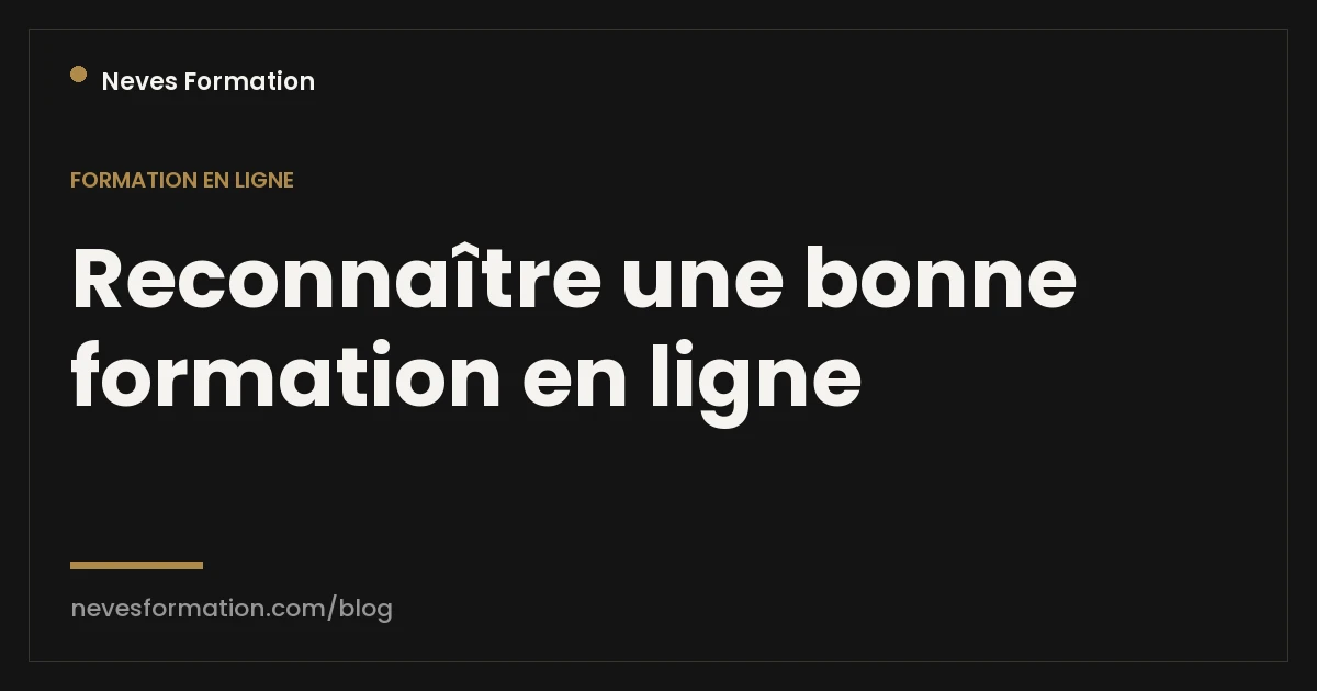 Choisir sa formation